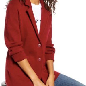 1901 // Stretch Wool Blend Sweater Blazer